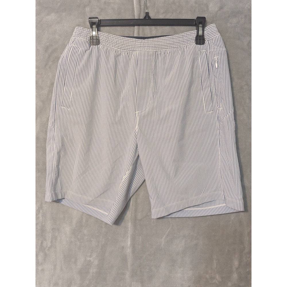 Birddogs Athletic Shorts Mens Blue White Pinstripe Seersucker Gym Running